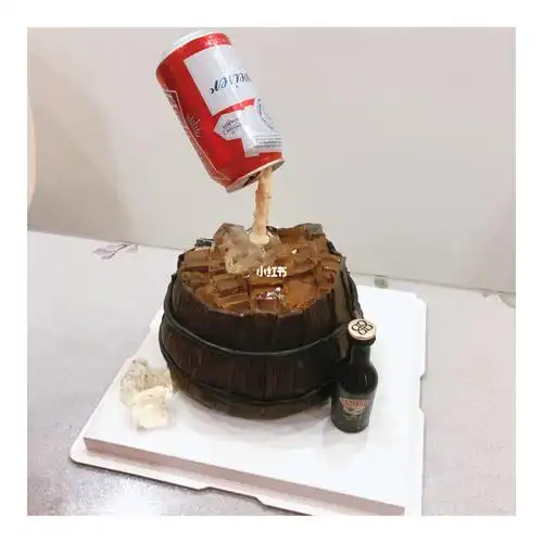 不喝不舒服98 所以做了个酒的主题的蛋糕给我爸98_生日蛋糕_蛋糕
