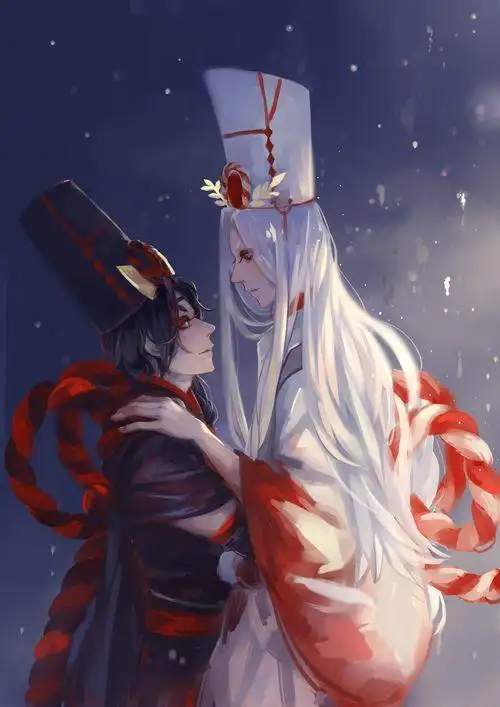 q4:求几张黑白无常图片