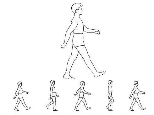 com 手绘动画: 在动画中,走路的动作非常普通,但绘制