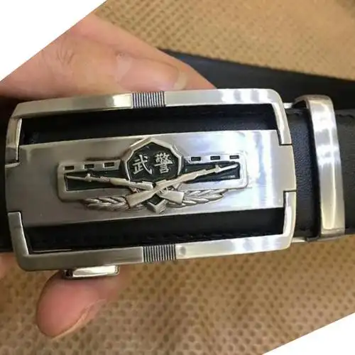 金猴正品军迷牛皮腰带自动扣