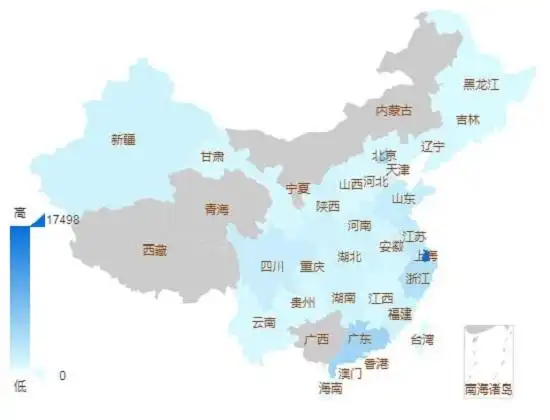 图:垃圾分类话题全国热力地图