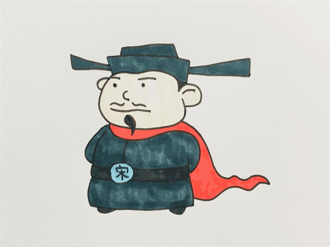 宋江简笔画图片 宋江要怎么画水浒传卡通人物简笔画简单