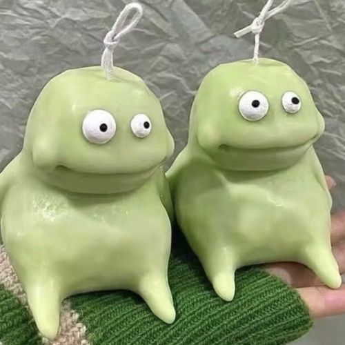 法提玛泥土怪丑萌蜡烛搞怪胖瘦泥土怪香薰蜡烛丑萌丑娃礼泥土人卡通