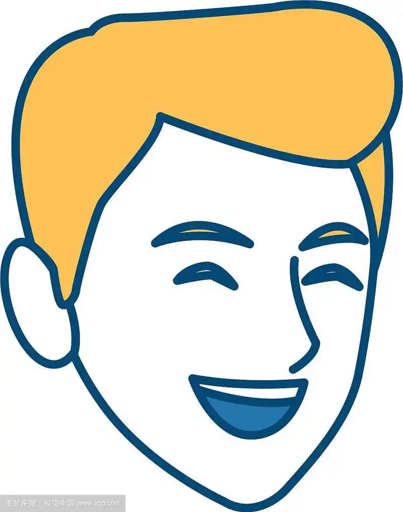 人脸微笑卡通