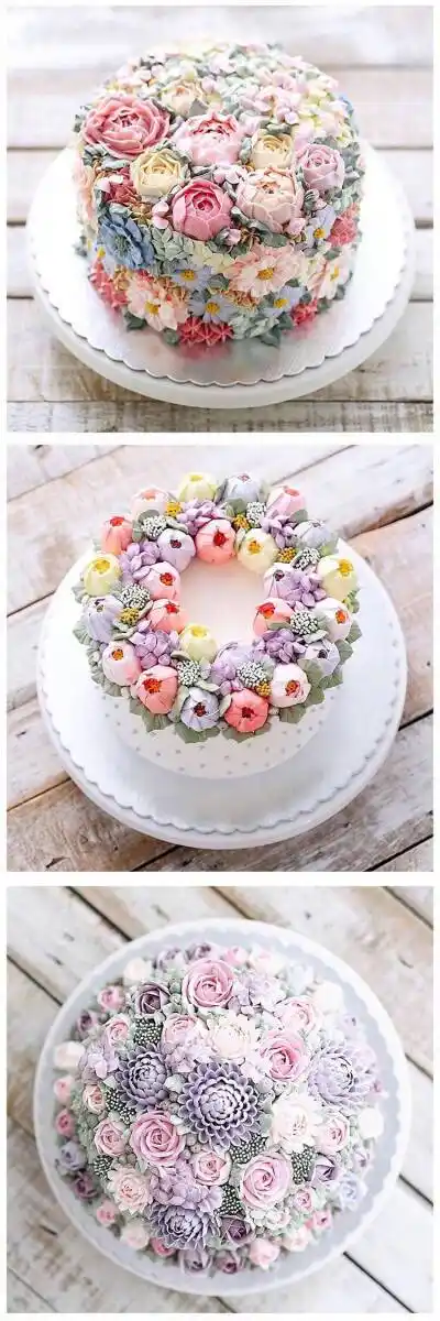 裱花蛋糕,精致美丽