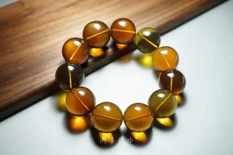 缅甸琥珀 收藏级茶珀男士手串 - 文章