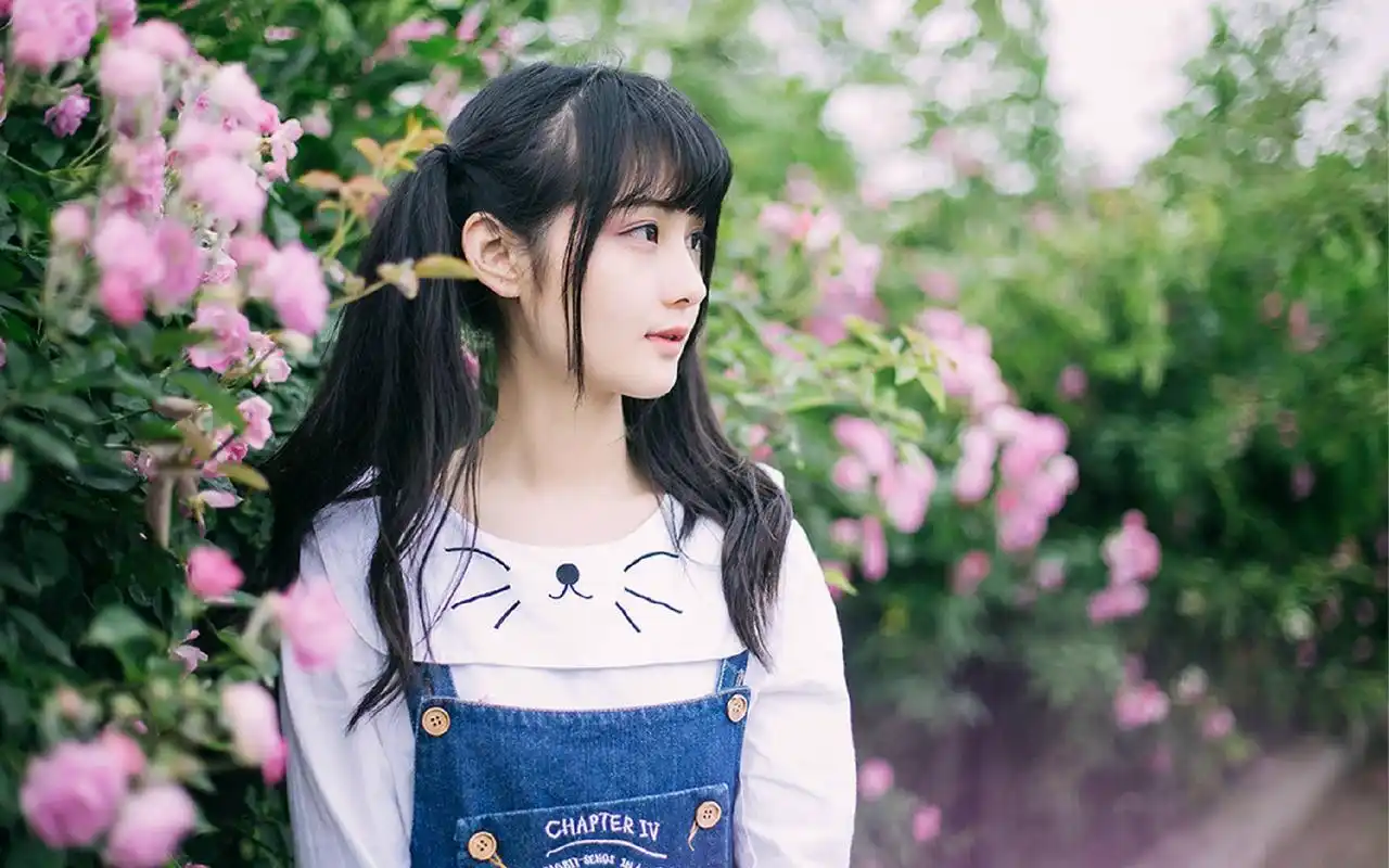 小清新唯美高清桌面壁纸高清大图预览1920x1200_美女壁纸下载_美桌网