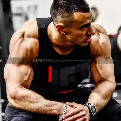 肌肉健身兄弟健美工字背心运动跨栏夏季纯棉宽松男汗背心坎肩t恤