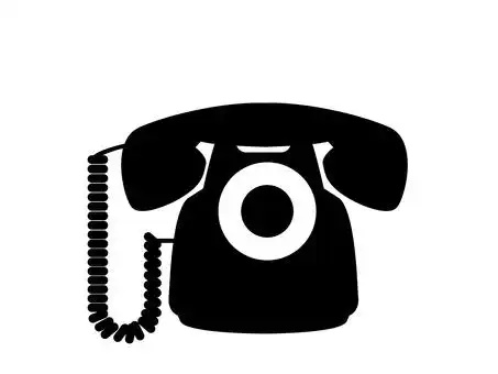 电话标记_黑色
