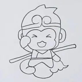 好萌系西游记四人简笔画头像师徒四人简笔画卡通q版西游记师徒四人画