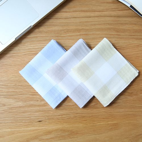 男夏吸汗手绢随身纯棉经典正方形全棉老式擦汗怀旧男士手帕小方巾