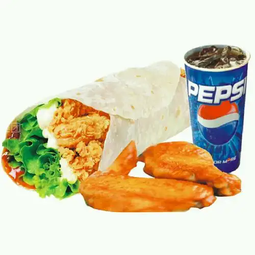 辣味鸡肉卷 烤翅 中可