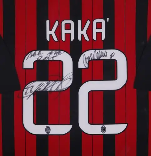 【权威提供】卡卡&卡洛琳 亲笔签名 13-15赛季 ac米兰主场球衣