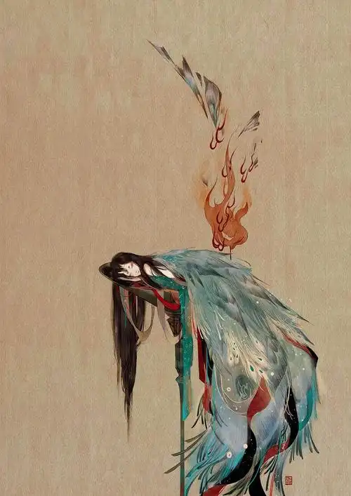 一组相当唯美的国风人物插画作品!颇有意境的高质量古风佳作!