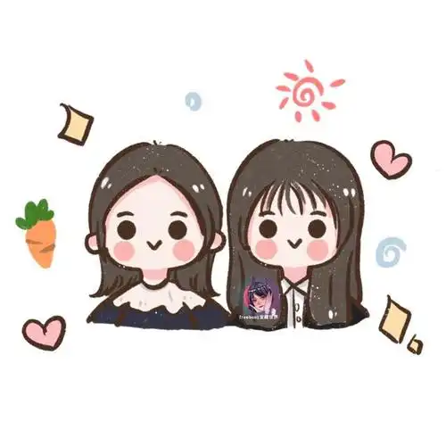 手绘微信头像定制‖q 版蜡笔系列,甜甜全家福!幸福情侣头像!