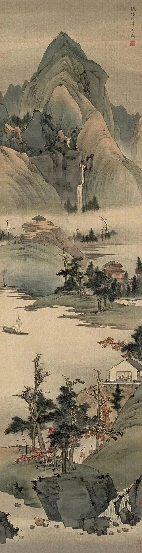 古意山水画,养心静气!|中国画|赵孟頫|绘画|篆刻|画家_网易订阅