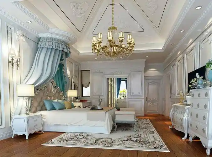 长宁区600平法式风格别墅装修效果图