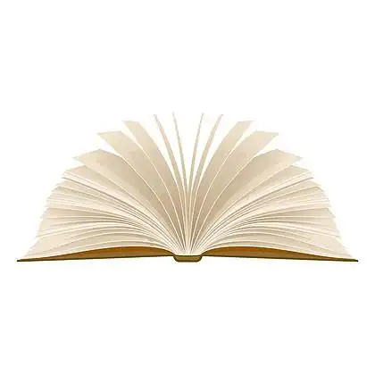 打开在白色背景上的书