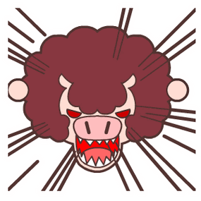 毛毛猪抓狂表情——翔通动漫