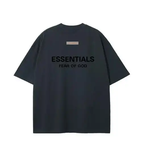 essentials植绒字母短袖t恤男女嘻哈重磅半袖fog高街潮牌宽松半袖