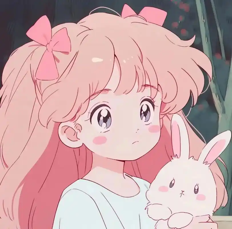 治愈系头像卡通 #二次元 #粉色系头像#动漫女头 #阔爱炸 - 抖音