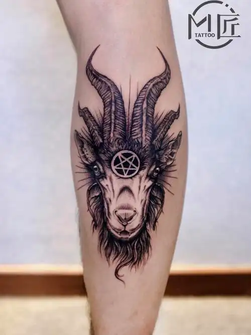 撒旦_纹身图案手稿图片_mao的纹身作品集