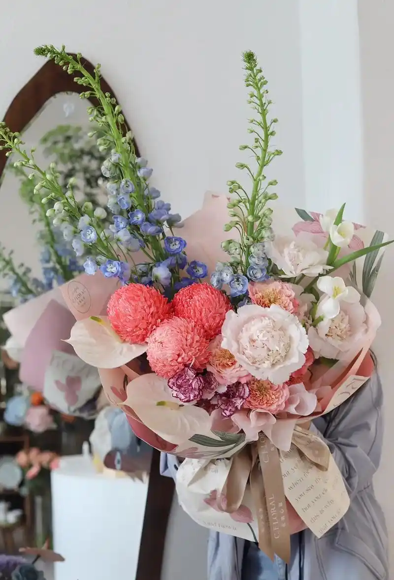 中山花店/牡丹花.客订送长辈的生日花束～ 牡丹不愧是国花 花 - 抖音