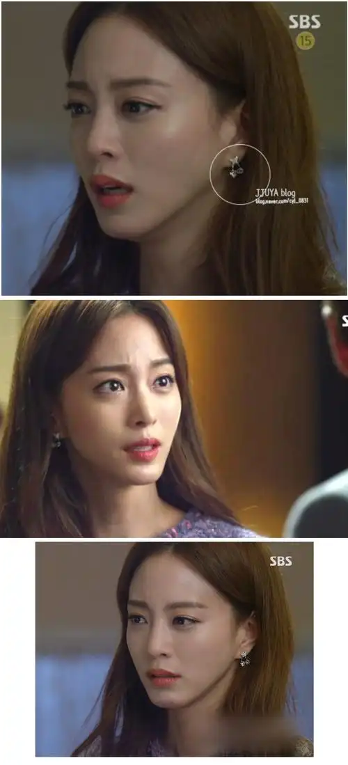 美女的诞生星星桃心耳钉