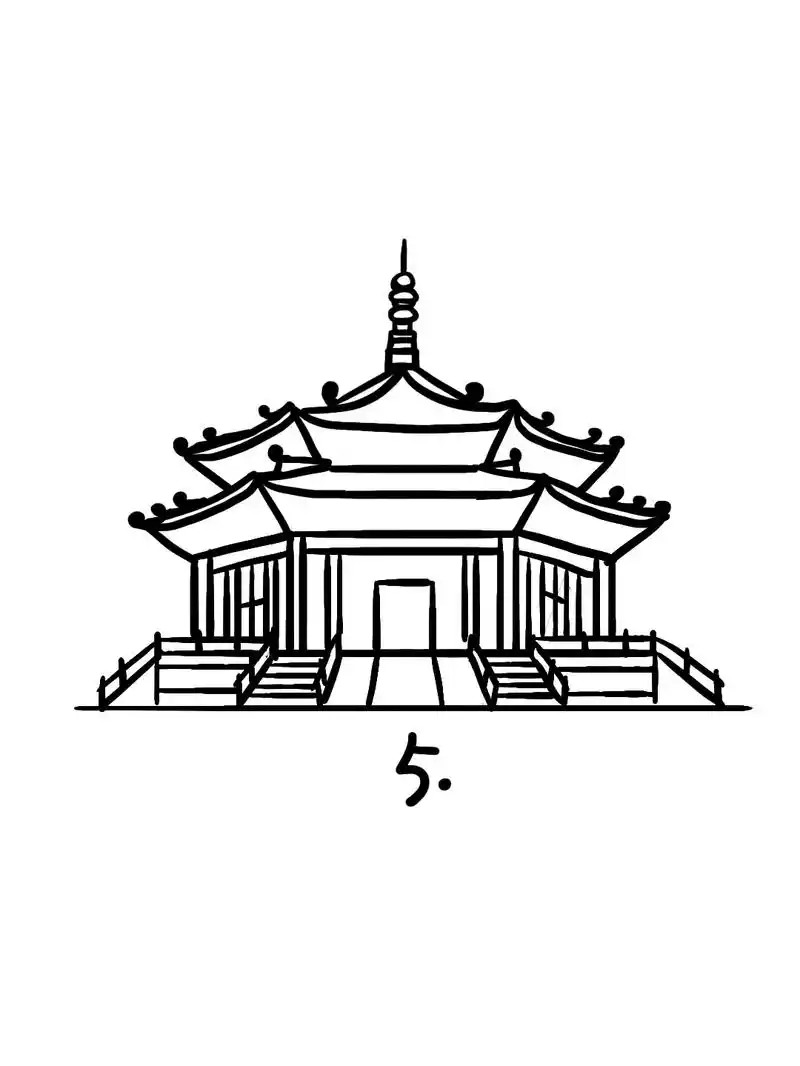 辽宁沈阳故宫,地标建筑简笔画教程36.地标建筑简笔画教程36 - 抖音