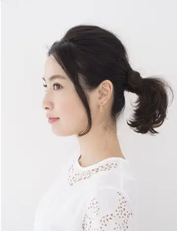 短发怎么扎高马尾好看图解,扎马尾图片,发型图片