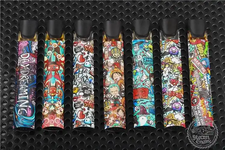 mt小烟杆贴纸磨砂保护套画smpo电子烟贴膜便携男士蒸汽烟戒烟