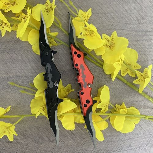 蝙蝠多功能工具双头刀黑科技玩具学生暗黑科技七首迷你双刃双头刀