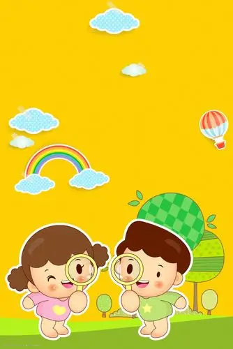 卡通风开学啦新学期开学幼儿园开园海报