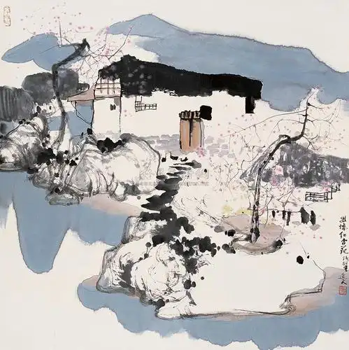 【出墙红杏花 立轴 纸本】拍卖品_图片_价格_鉴赏_绘画_雅昌艺术品