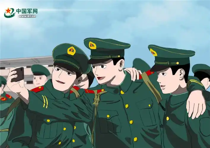 漫画地方青年武警战士这些00后新兵毕业啦