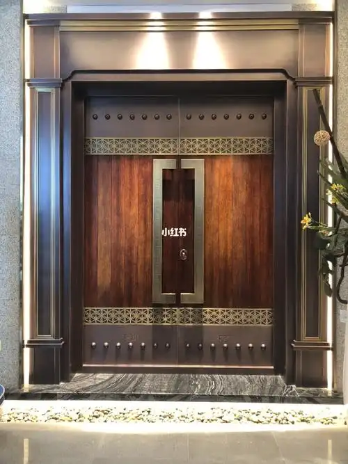 高颜值气派的中式入户铜门,这款必选‼️_家装_简约风_中式风格_