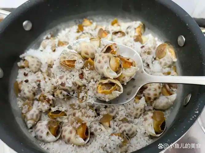 盐焗花螺,原汁原味,肉质鲜嫩,q弹有嚼劲
