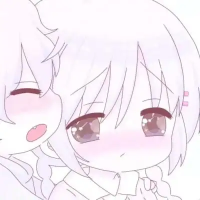 萌系到爆的情侣头像高清一左一右卡通可爱双人情侣图片头像