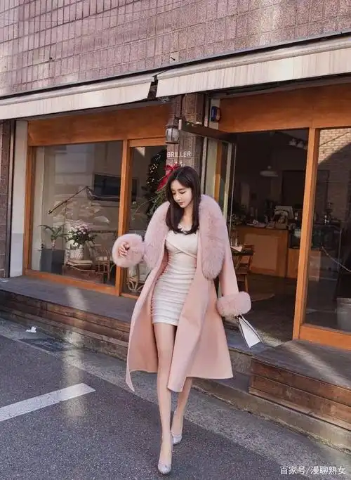 韩国御姐孙允珠女王范儿高贵大衣网拍