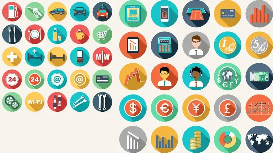 各大分类的矢量ppt图标素材分享