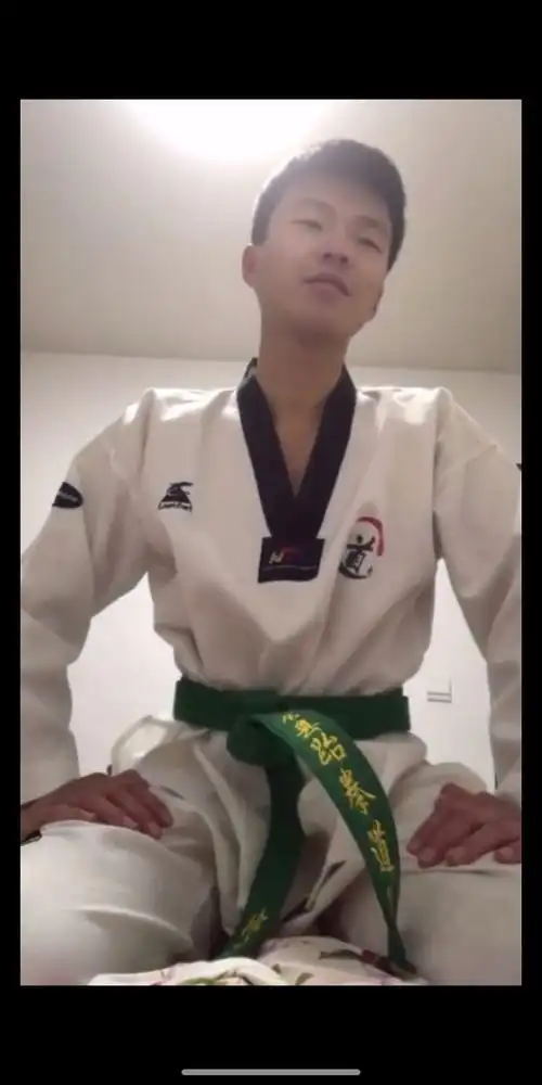 跆拳道绿带弟弟#体育生腹肌##帅哥合集