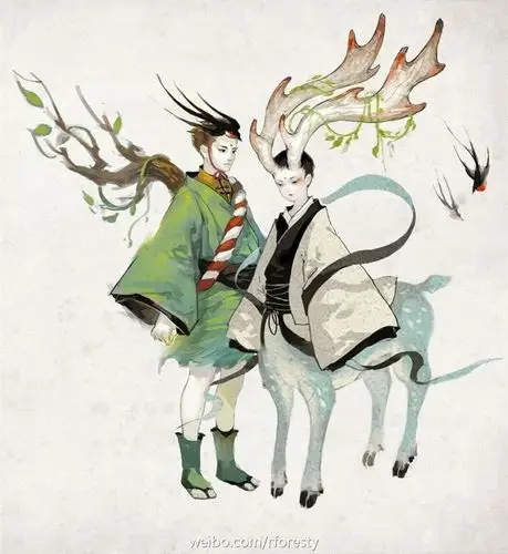 来源见水印侵删大鱼海棠句鹿