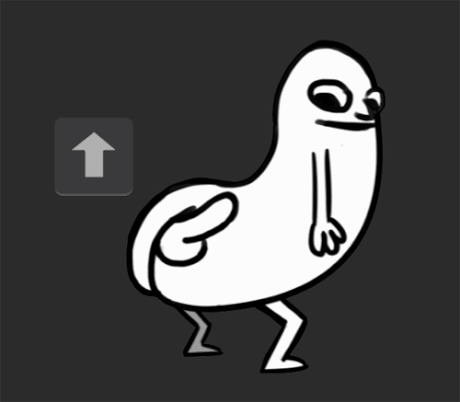 小鸟跳舞扭屁股箭头gif动图_动态图_表情包下载_soogif