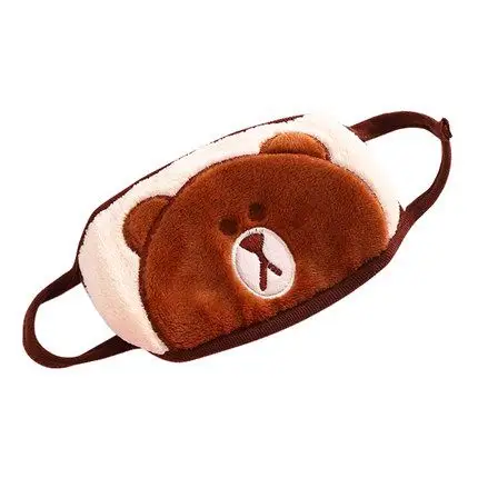 女冬季卡通可爱时尚毛绒加厚口罩