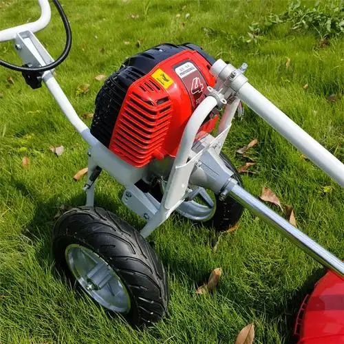 汽油割草机小型家用除草机宏晨手推式锄草机