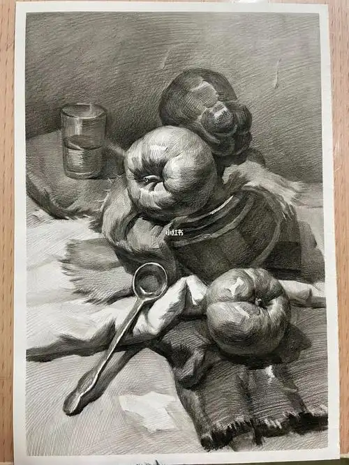 素描静物作品