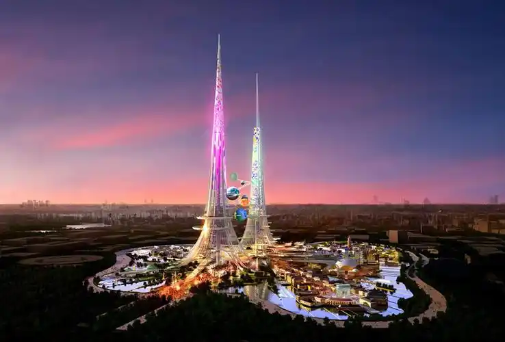 建筑,但是中国即将迎来另外两幢破纪录的"双子塔"(迪拜塔828米vs