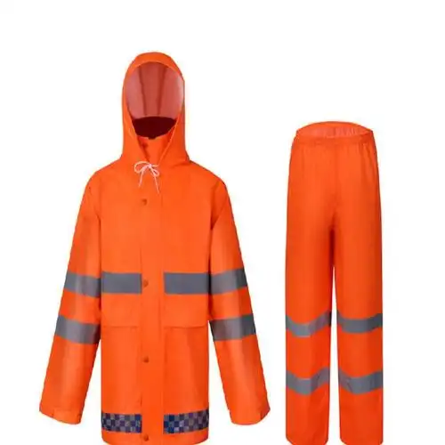 裕华威安分体式反光消防雨衣消防救援加厚反光雨衣松紧袖口防风防寒