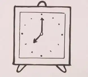 正方形生活用品简笔画彩色