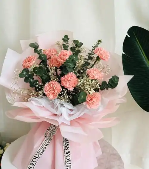 康乃馨爱意花束